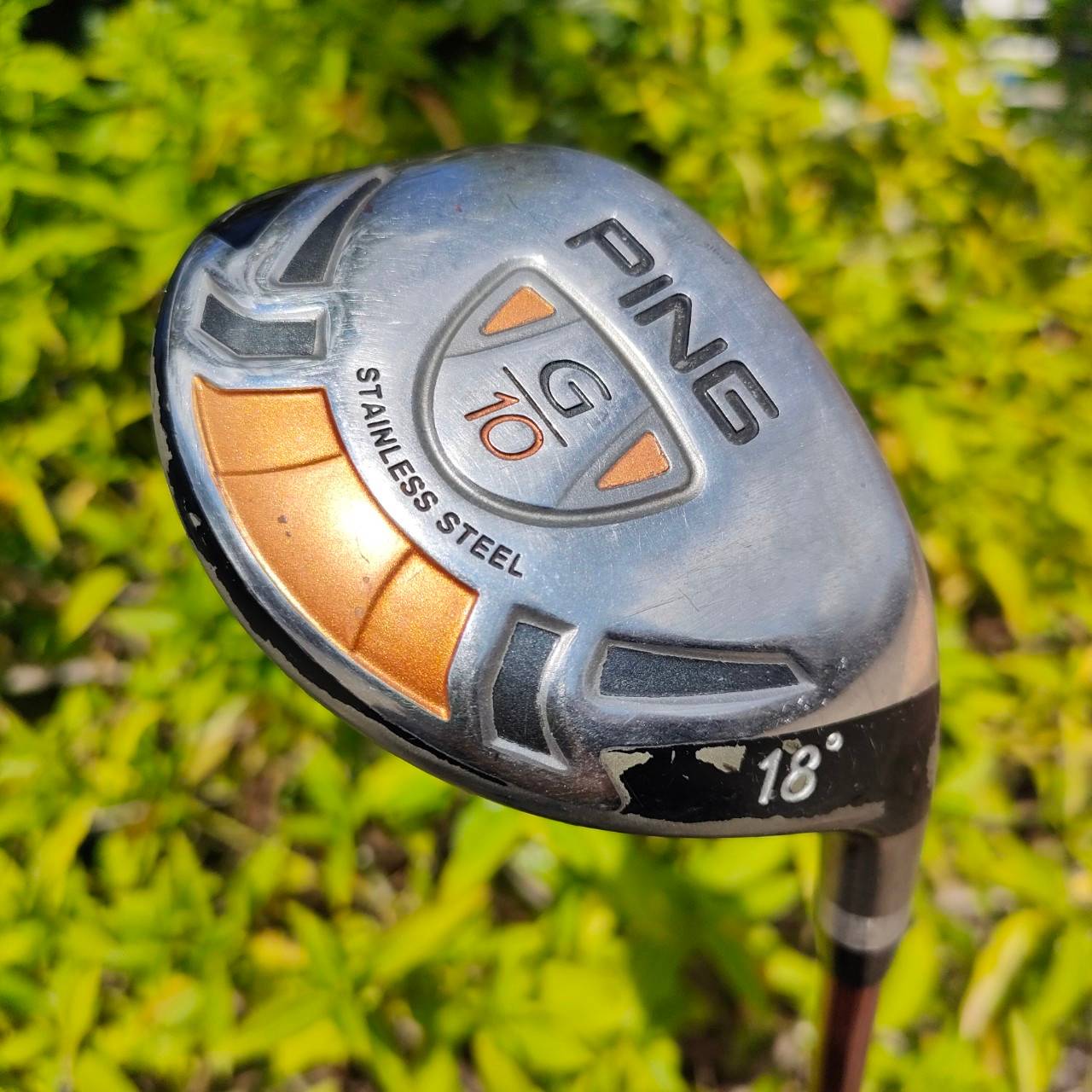 UT PING G10 องศา 18 ก้าน PING TFC129 FLEX R หลายคนไม่เคยลอง ตัวนี้สุดยอดไฮบริดอีกตัว คือตีง่ายๆเลย และเสียงดี ฟีลลิ่งมาเต็ม มั่นใจ!!!
