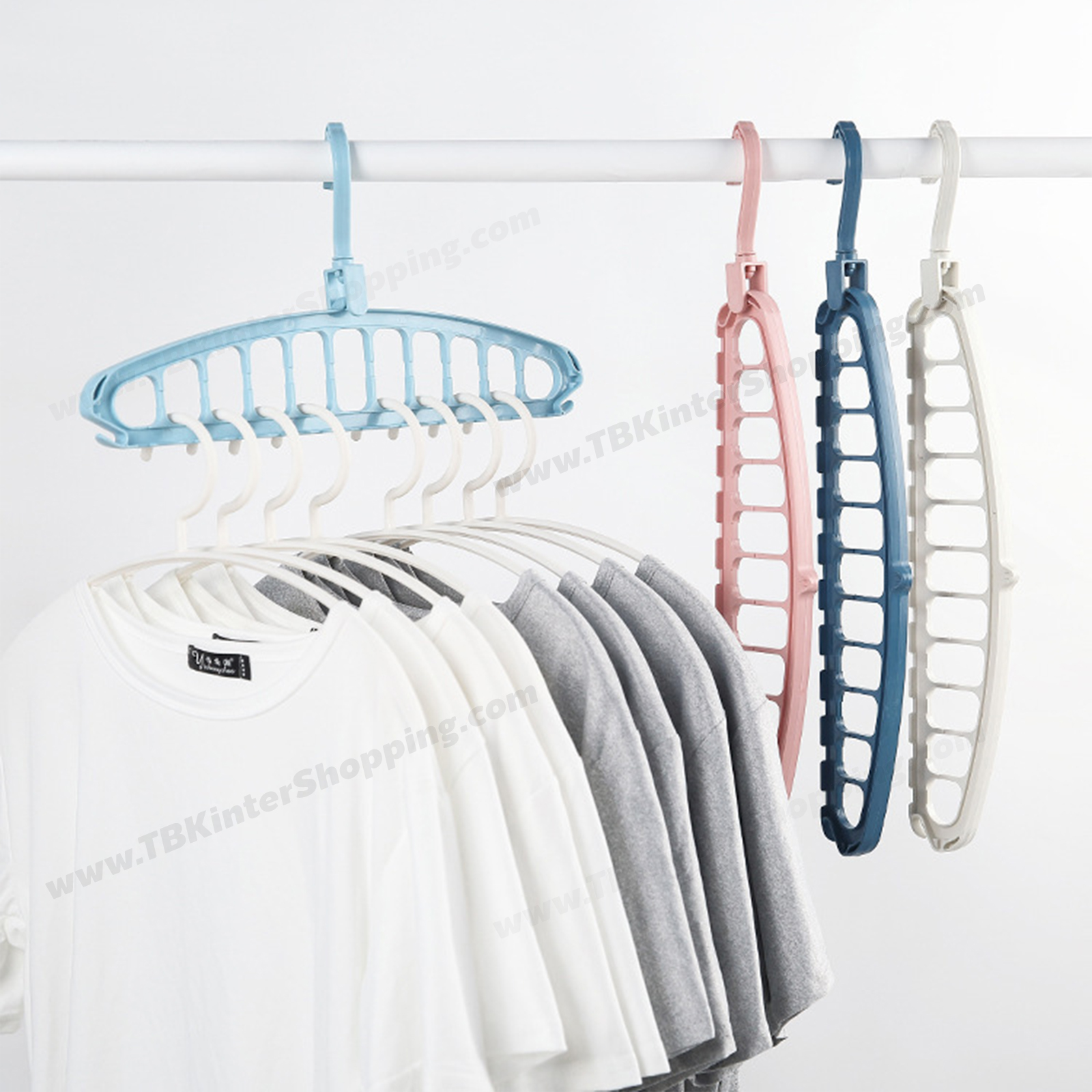 ไม้แขวนจัดระเบียบ HW001 ไม้แขวนเสื้อ ไม้แขวนเสื้ออเนกประสงค์ ไม้แขวนเสื้อประหยัดพื้นที่