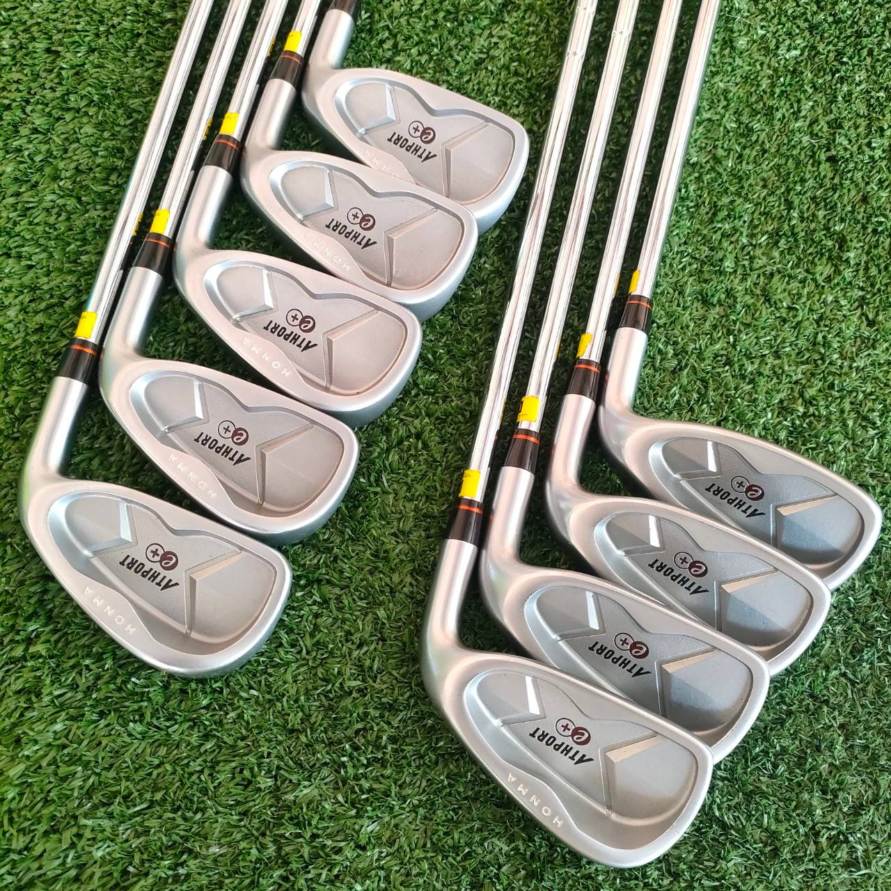 ชุดเหล็ก HONMA ATHPORT e+ มีเหล็ก 4-10-11 เเละ SW ก้าน N.S.PRO 950GH FLEX R MADE IN JAPAN SAKATA ไม้กอล์ฟมือสอง ของแท้ BY NakaraLuxurious