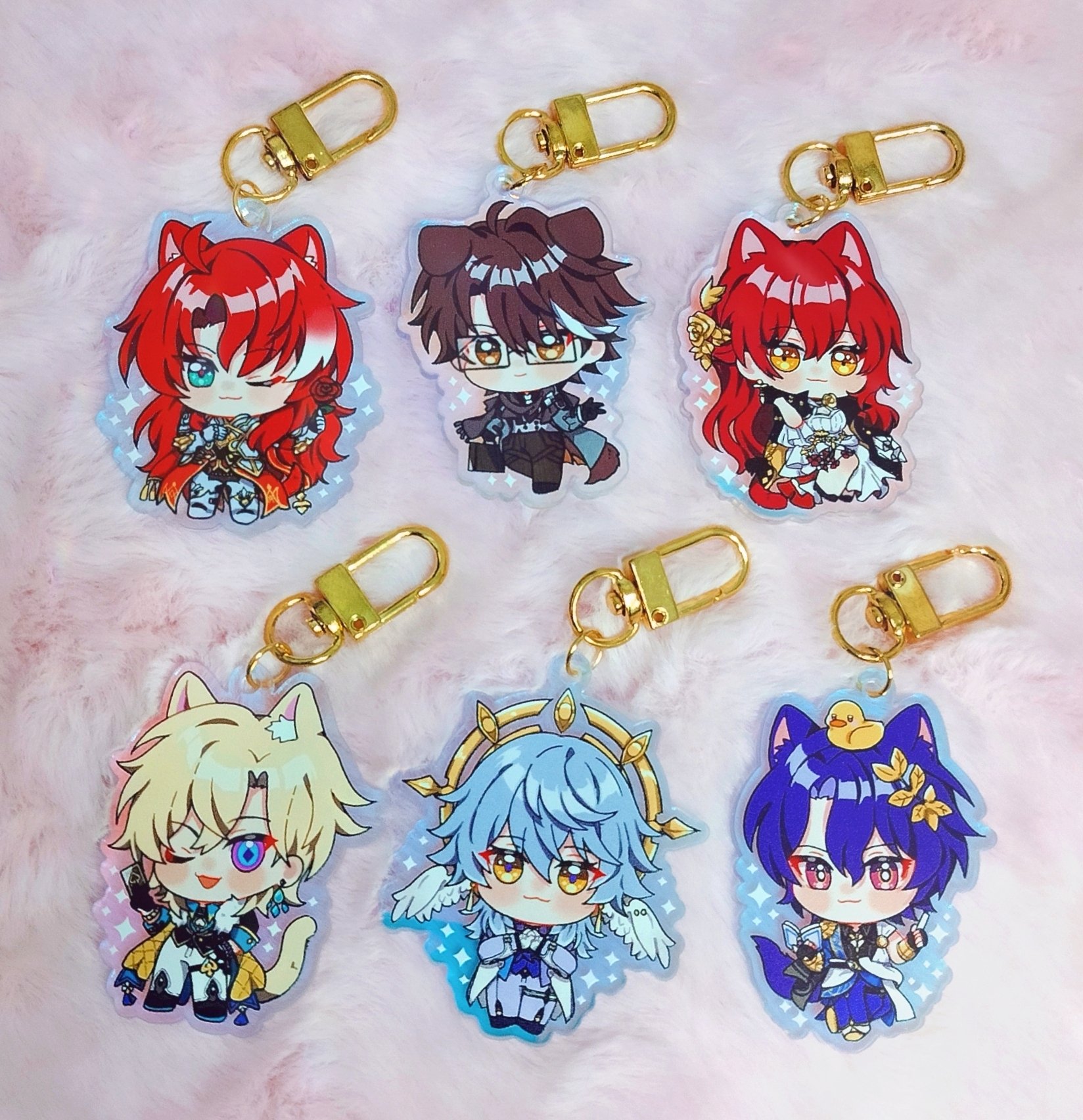 HSR Hologram Keychain & Standee & Glitter sticker