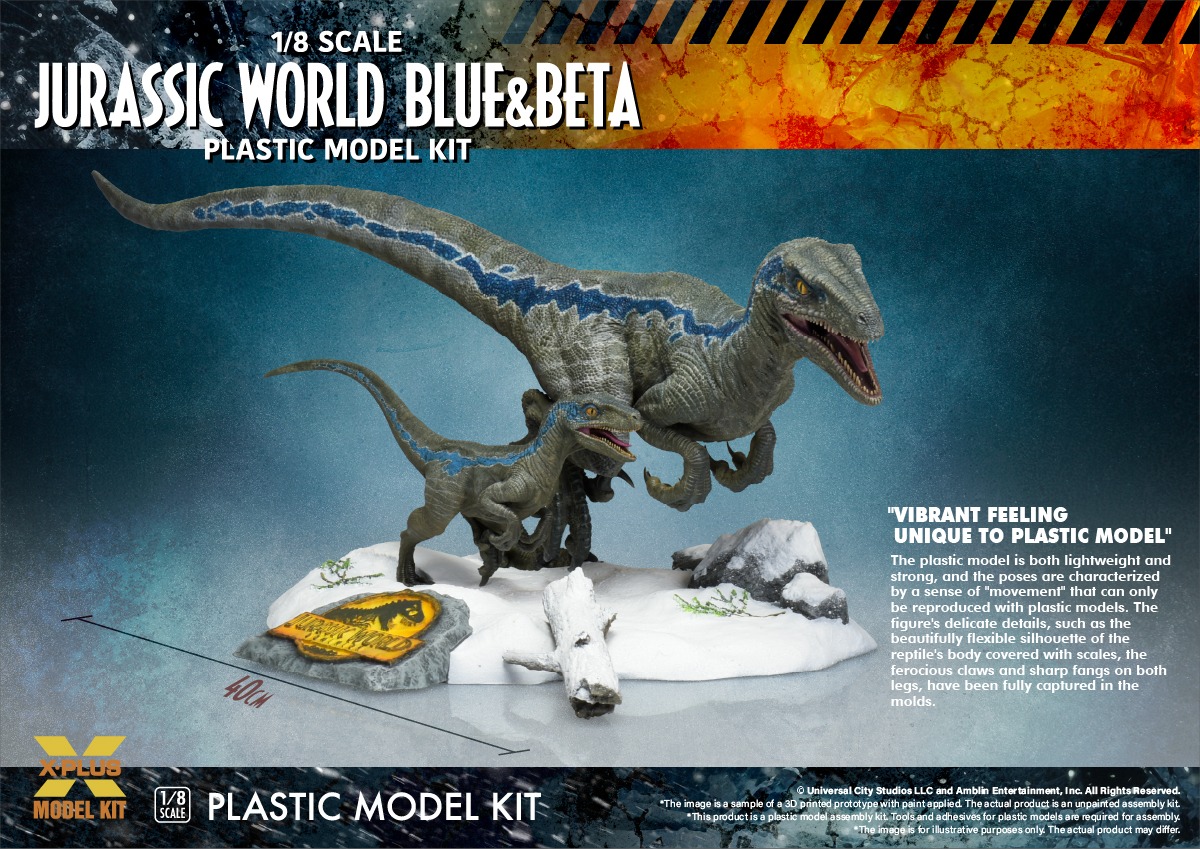 [สั่งจอง] X-Plus 1/8 : Blue & Beta (Jurassic World Dominion) [Model Kit]