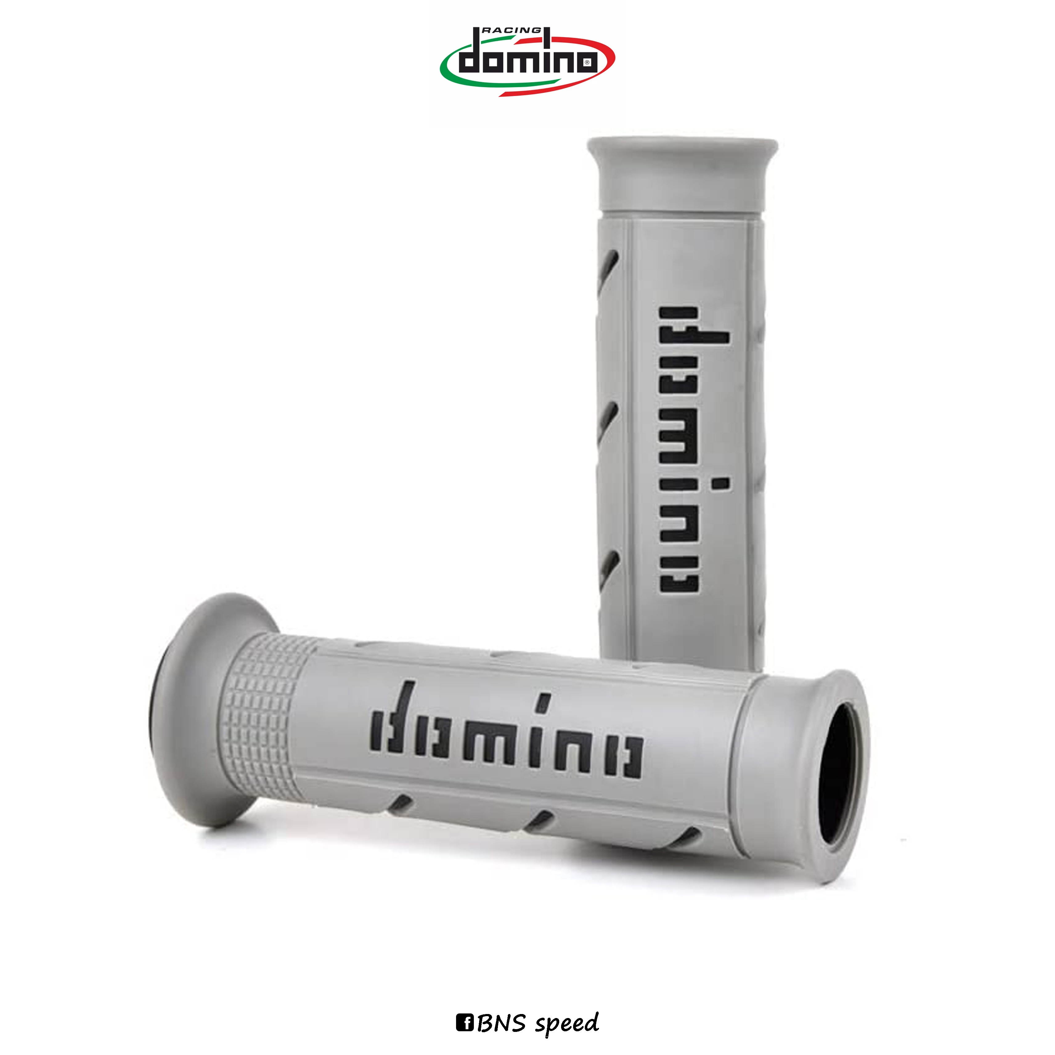 ปลอกแฮนด์ Domino Coppia Manopole Double Soft Grigio/Nero