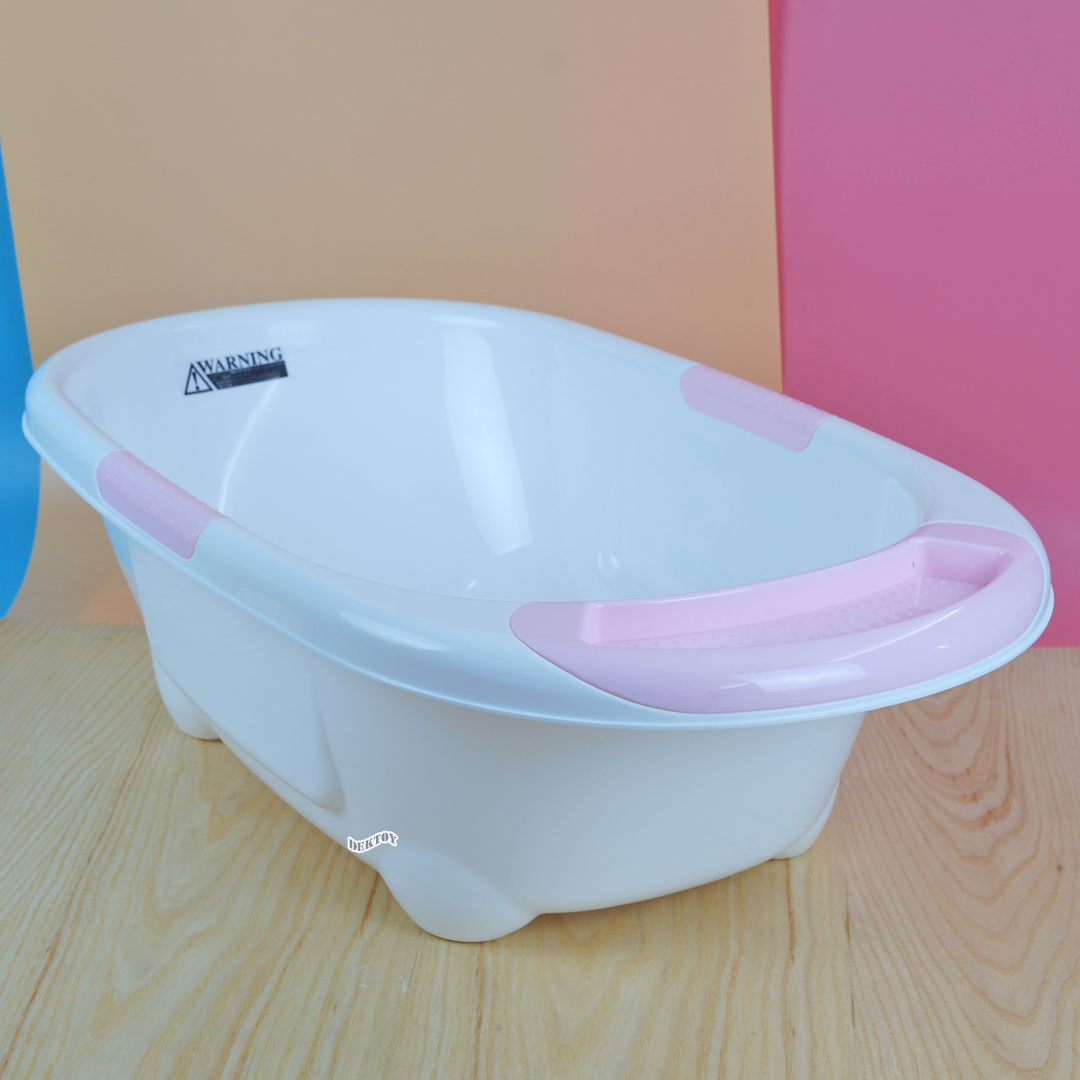 NANNY แนนนี่ อ่างอาบน้ำเด็กแนนนี่ ทูโทน มีจุกปล่อยน้ำ N273 ลาย Baba