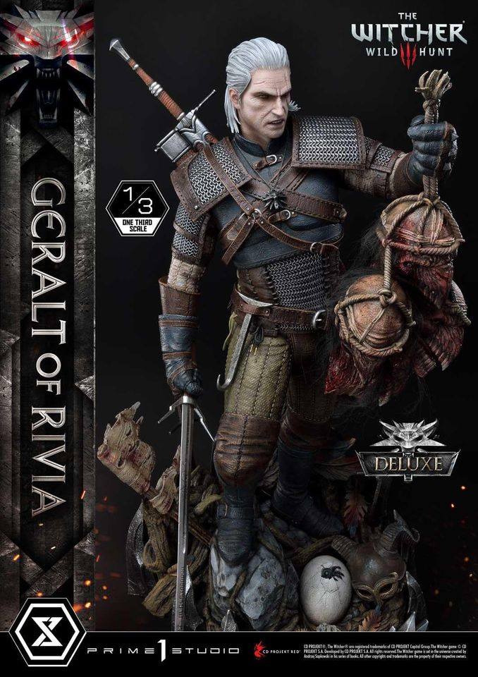 [สั่งจอง]Prime 1 Studio MMW3-01DX 1/3 scale Geralt of Rivia (The Witcher 3) Deluxe Version