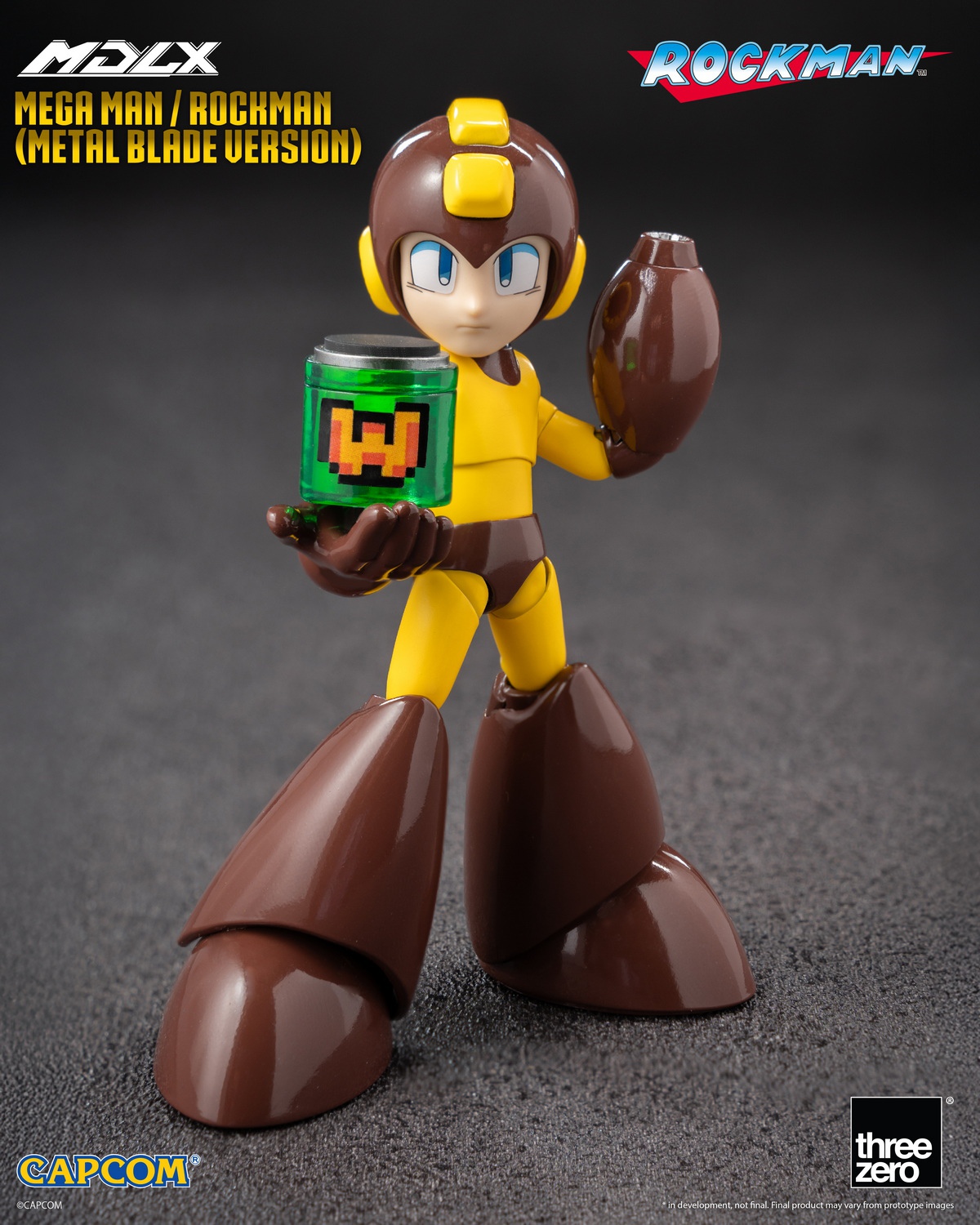 [พร้อมส่ง] Threezero 3Z05750A0 4" : MDLX - Mega Man / Rockman (Metal Blade Version)