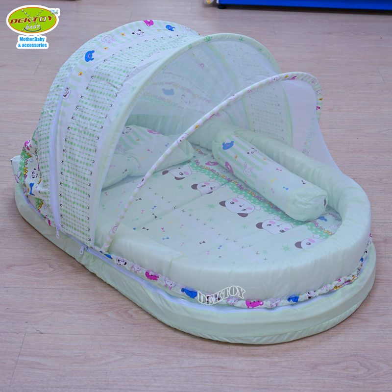 ที่นอนเด็ก+มุ้งครอบ มุ้ง เบาะที่นอน เเละขอบกั้น