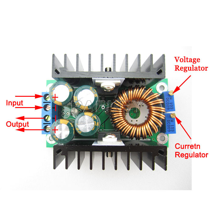 โมดูลลดแรงดันไฟ กระแสสูงสุด 9A 300W Adjustable Power Supply Module DC-DC CC CV Buck Converter Step down Power Module 5-40V to 1.2-35V