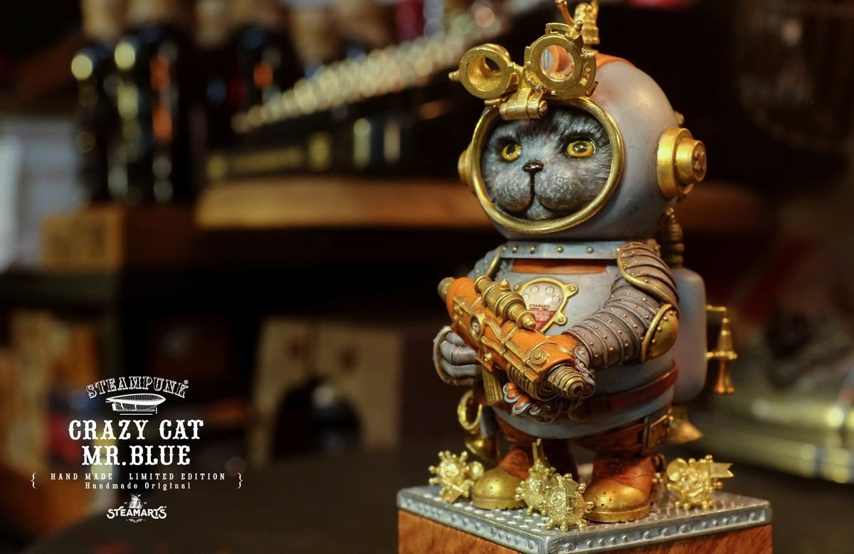 [สั่งจอง]STEAMARTS : CRAZY CAT MR.BLUE [Grey/Blue version]
