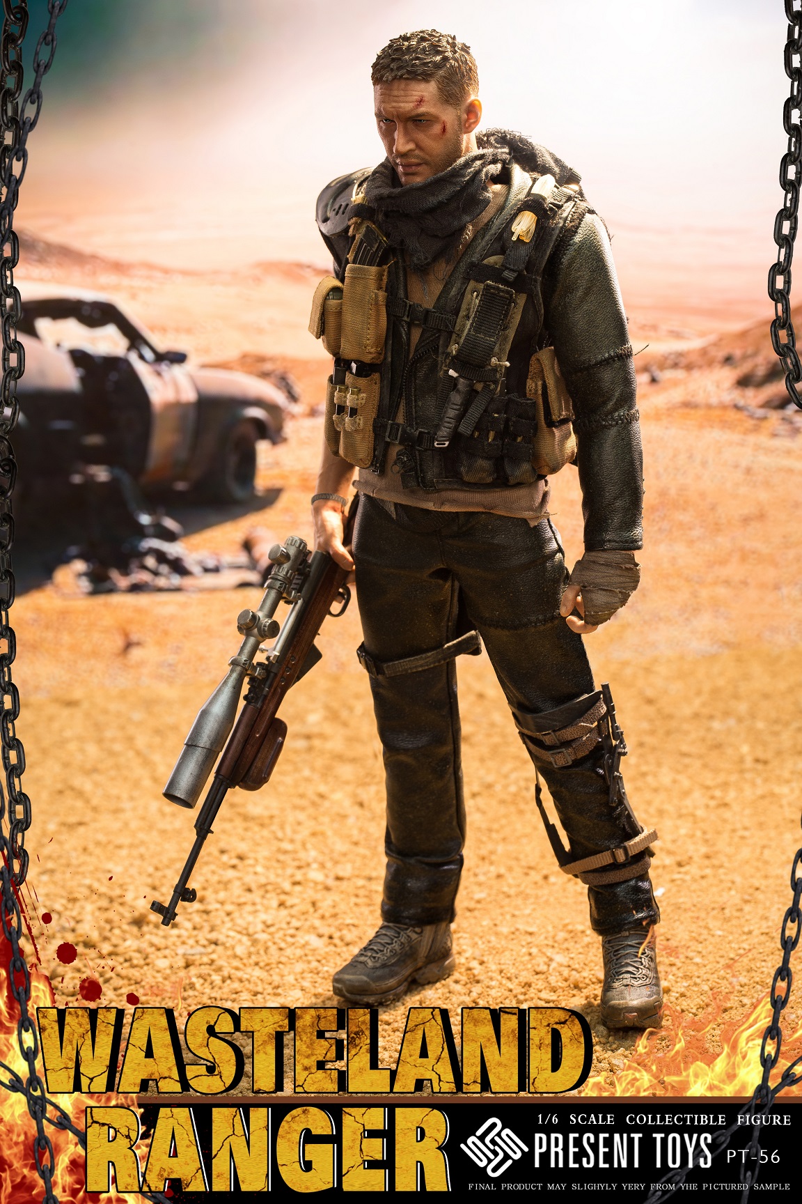 [พร้อมส่ง] PRESENT TOYS PT-sp56 1/6 : WASTELAND RANGER