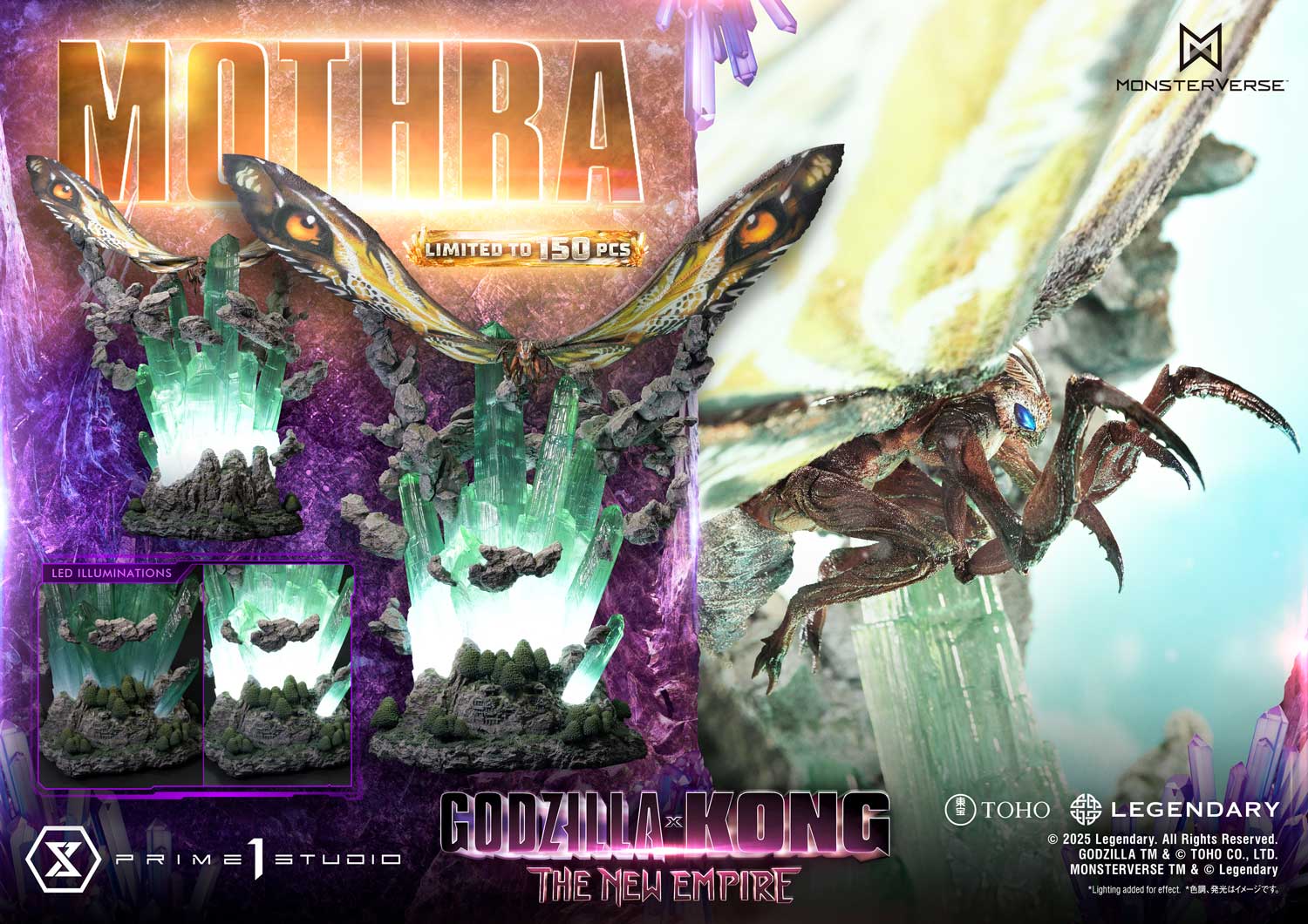 [สั่งจอง]Prime 1 Studio UDMGXK-03 : Mothra (Godzilla x Kong: The New Empire)