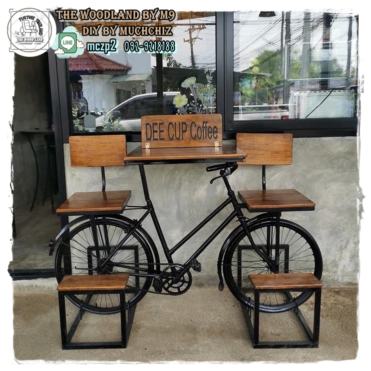 #BICYCLE Design#เฟอร์นิเจอร์จักรยานวินเทจ #เฟอร์นิเจอร์ตกแต่งร้านกาแฟ