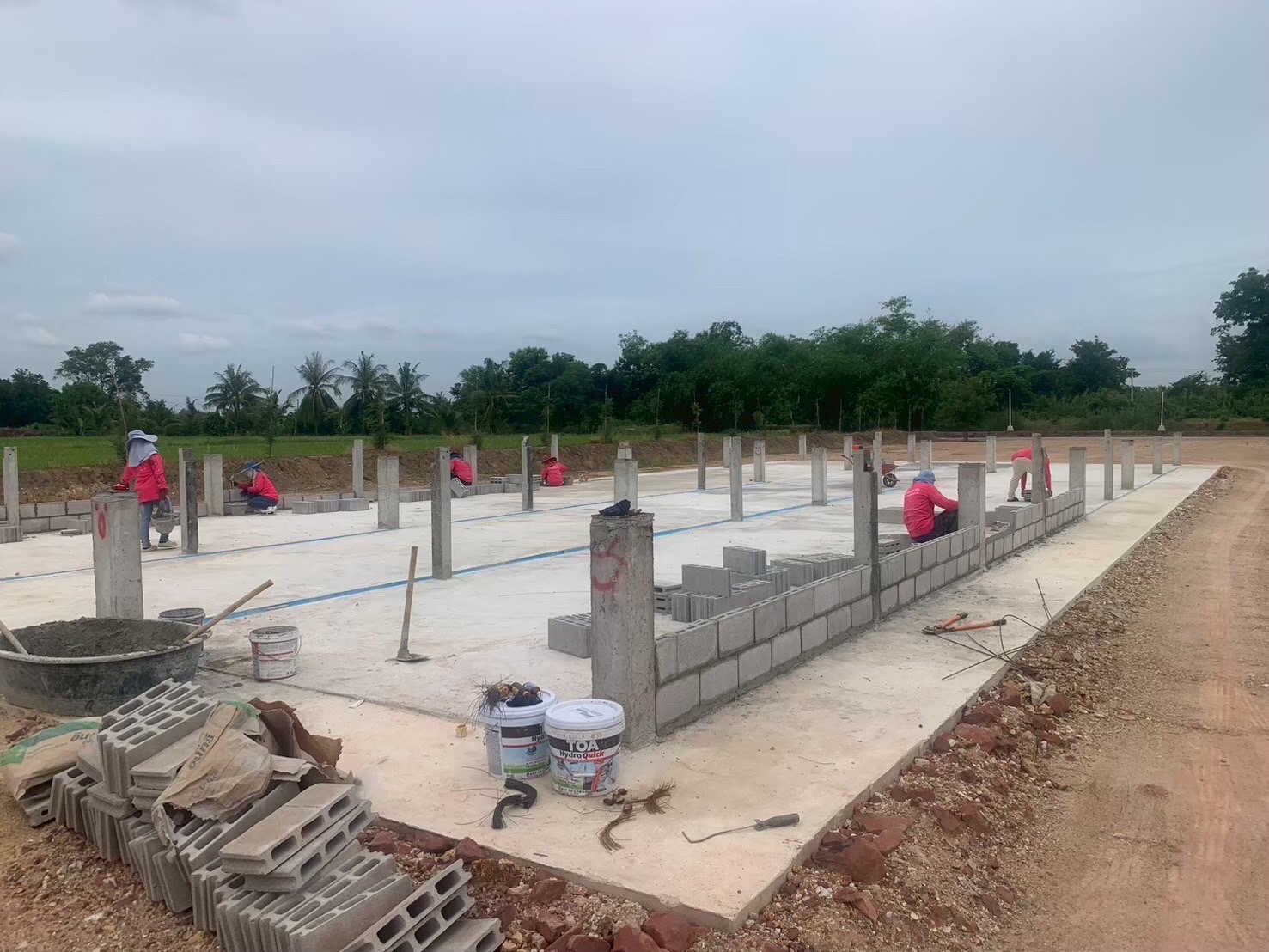 งานก่อสร้างโรงปุ๋ย อ.โพธาราม จ.ราชบุรี