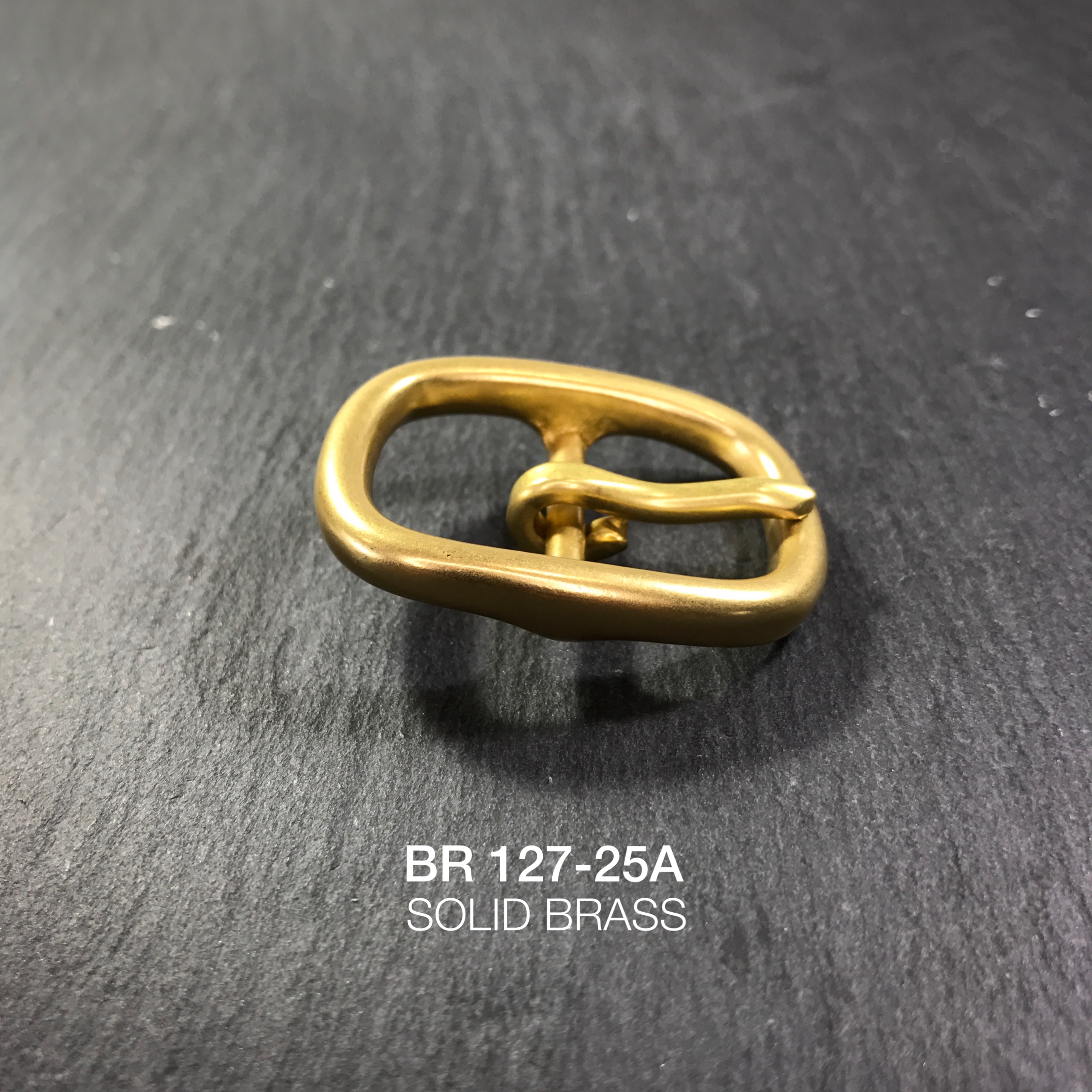 BR127-25A หัวเข็มขัดปรับสายกระเป๋า ขนาด 25มิล อะไหล่ทองเหลืองแท้ *ราคาต่อชิ้น* leatherbrass