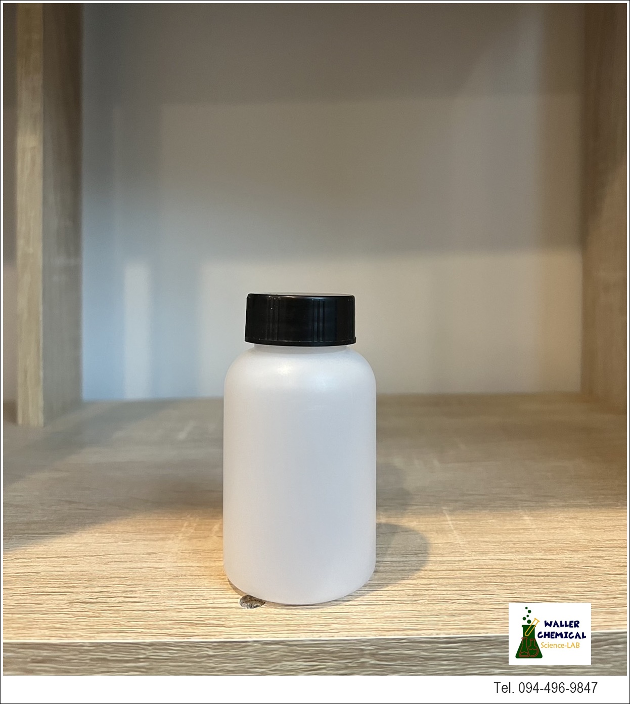 ขวดพลาสติกฝาดำ (ปากกว้าง) 100ml Reagent Bottle (PE)