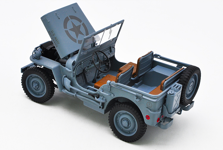 [สั่งจอง] JEEP WILLYS US ARMY 1/4 TON MILITARY WW II DIE CAST 1/18 BY WELLY 18036W