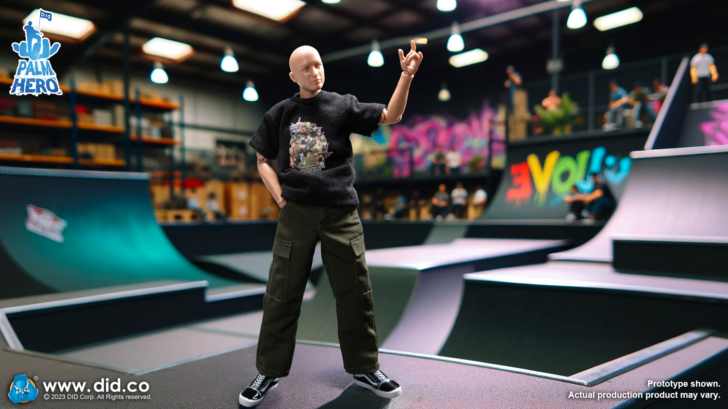 [สั่งจอง] DID SF80004 - 1/12 Palm Hero Simply Fun Series - The Skateboarder