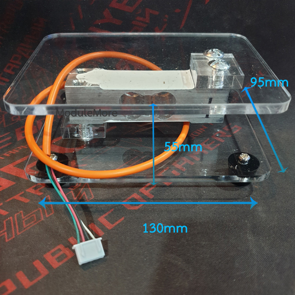 ชุดโหลดเซลล์ Load cell ชั่งน้ำหนัก พร้อมฐานวาง อย่างดี พร้อมหัว XH2.54mm [ ไม่รวม hx711 ]