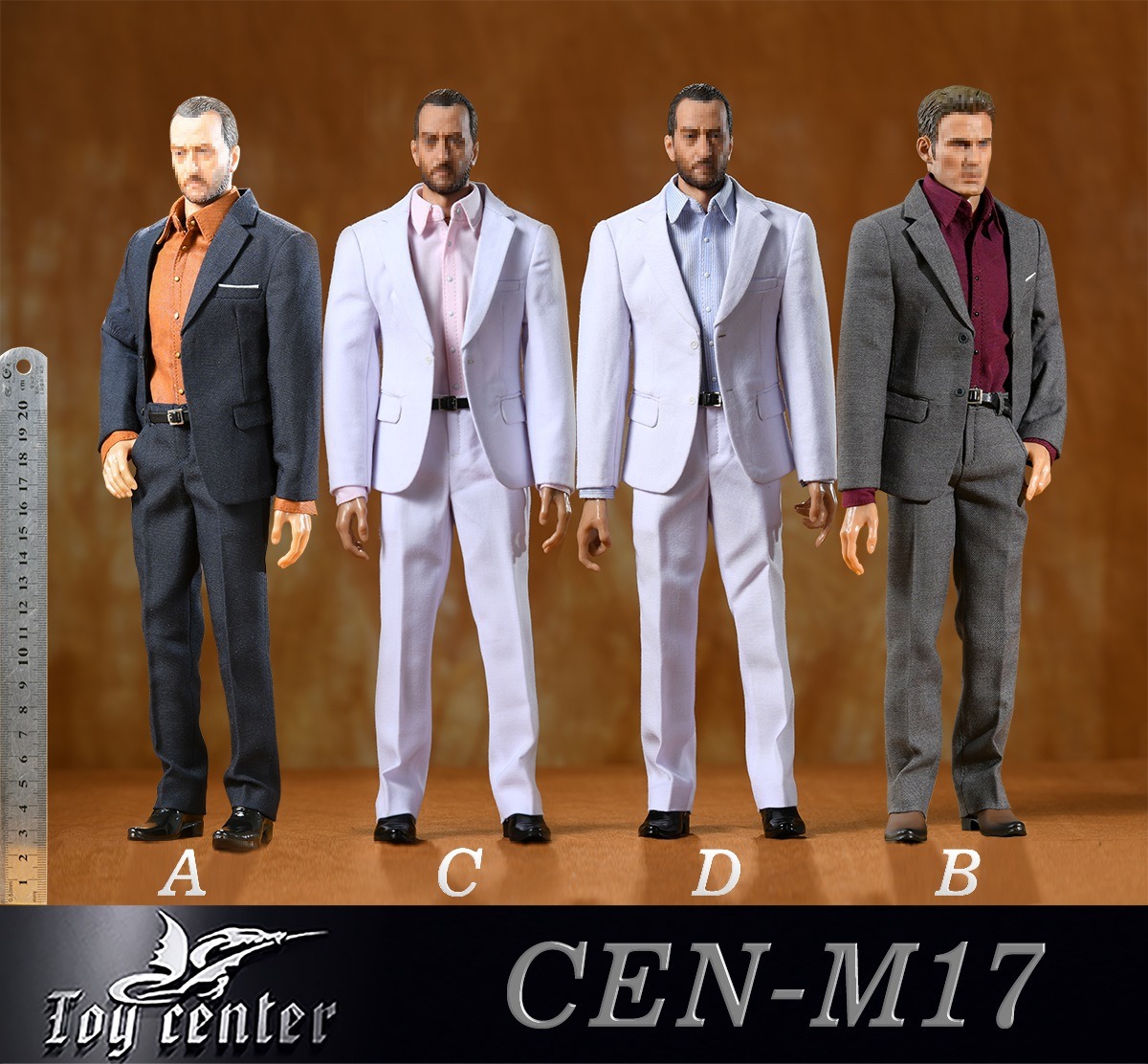 [สั่งจอง]Toy center CEN-M17 A/B/C/D 1/6 : Suit Leisure Gentleman's Narrow Shoulder Suit