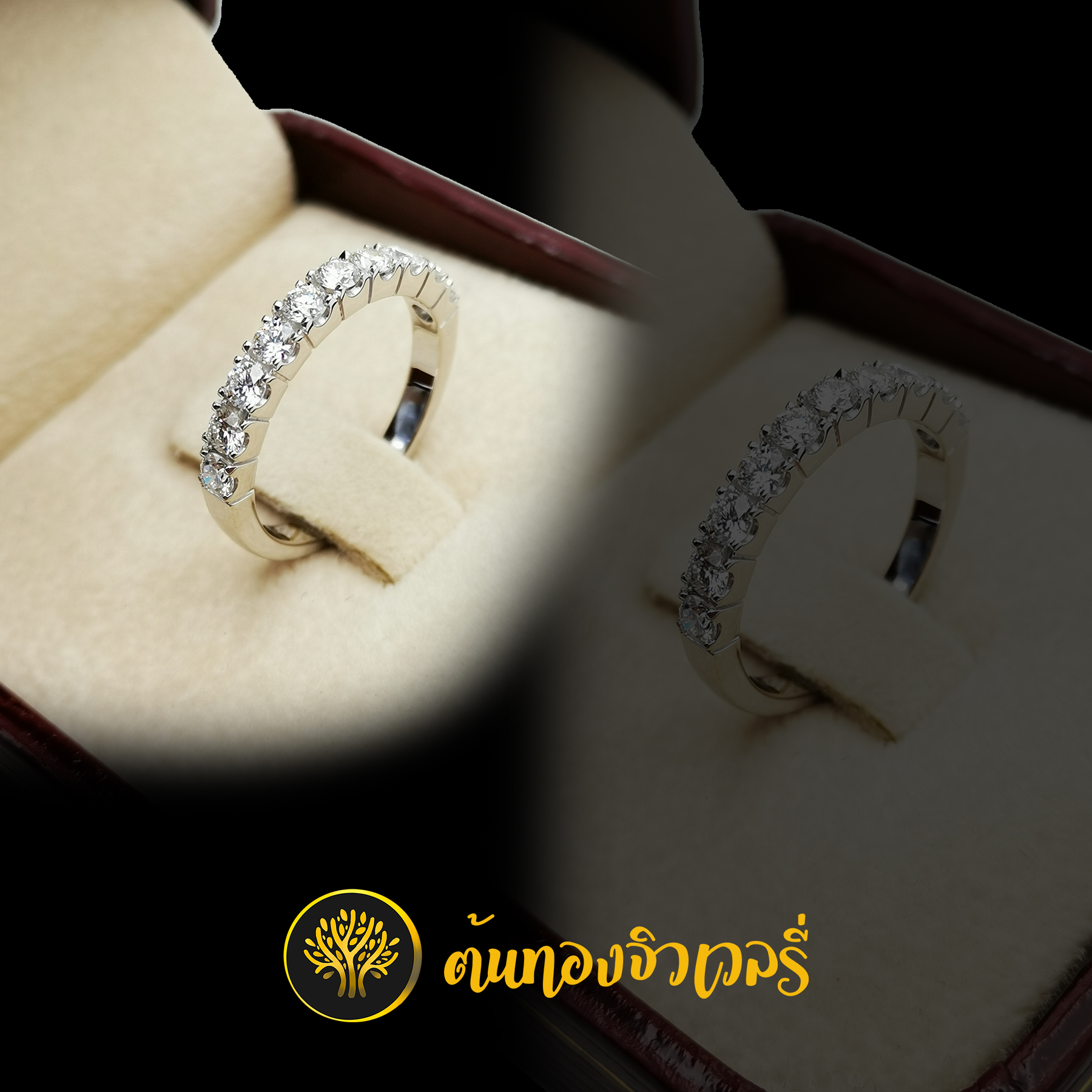 แหวนเพชรแถว เรียงสวยๆ