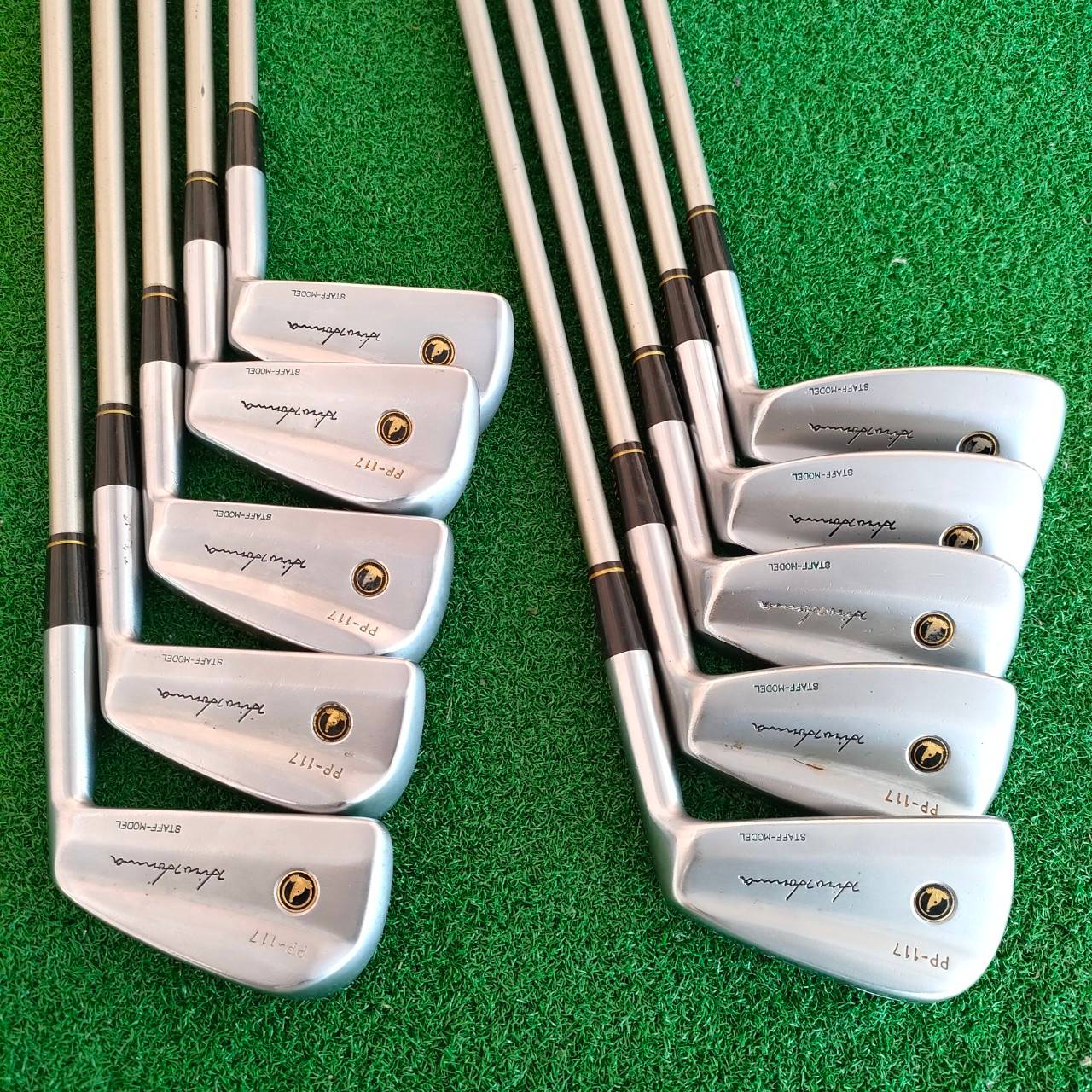 ชุดเหล็ก HONMA PP-117 STFF-MODEL มีเหล็ก 2 - 11 ชุดใหญ่สุดๆ 10 ชิ้น ก้าน BORON NEW-VIO FLEX S-2 สุดยอดวัสดุแห่งความพรีเมี่ยม FORGED ระดับสูงของญี่ป่น ใบสวยมาก สภาพสวยมาก ราคานี้ไม่มีอีกแล้ว!!!