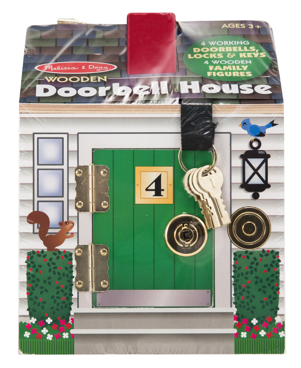 บ้านตุ๊กตา ส่งเสริม การแก้ปัญหา การเล่นเสริมจินตนาการ Doorbell House Melissa&Doug, ของเล่นเสริมพัฒนาการ, ของเล่น