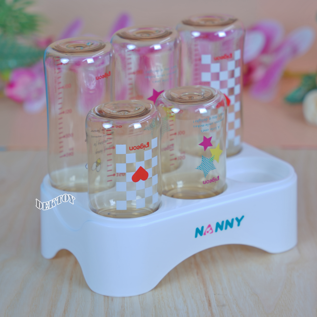 Nanny แนนนี่ ที่ตากขวดนม6ช่อง PP