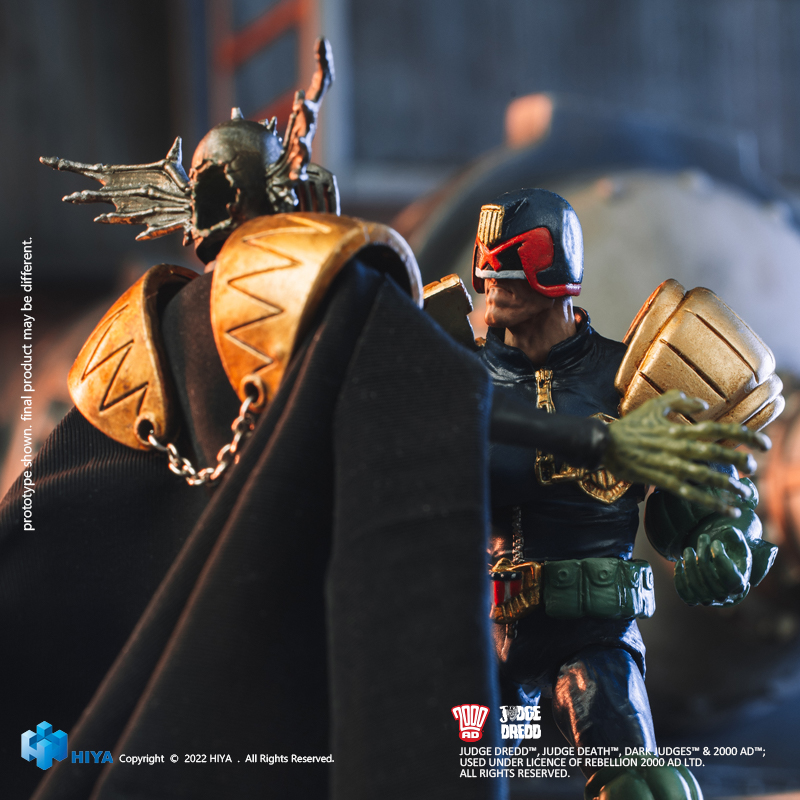 [สั่งจอง]Hiya 1/18 : Judge Dredd Gaze into the fist of Dredd 2-Pack