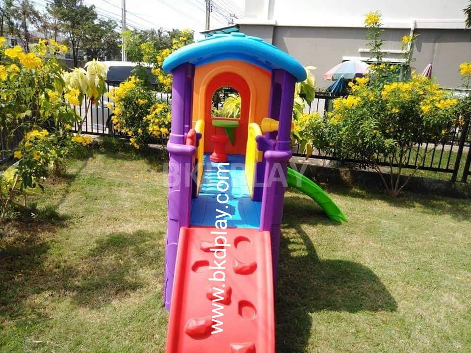 บ้านน้อย2ชั้นหลากสี บ้านสไลเดอร์ สไลเดอร์พร้อมปีนป่าย บ้านสไลเดอร์ของเล่น บ้านน้อยสองชั้น สไลเดอร์บ้าน,กระดานลื่น , เครื่องเล่นสนามในร่ม กลางแจ้ง kidszone พร้อมส่ง