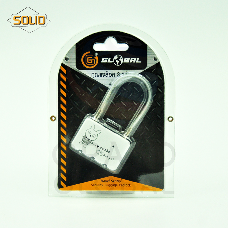 SOLID แม่กุุญแจกระเป๋าเดินทางแฟนซี