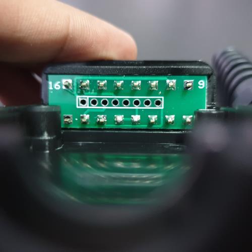 หัวต่อ OBD2 แบบ 16 pin พร้อม PCB Automotive OBD2 16-pin Connector to connect male OBD shell with plug