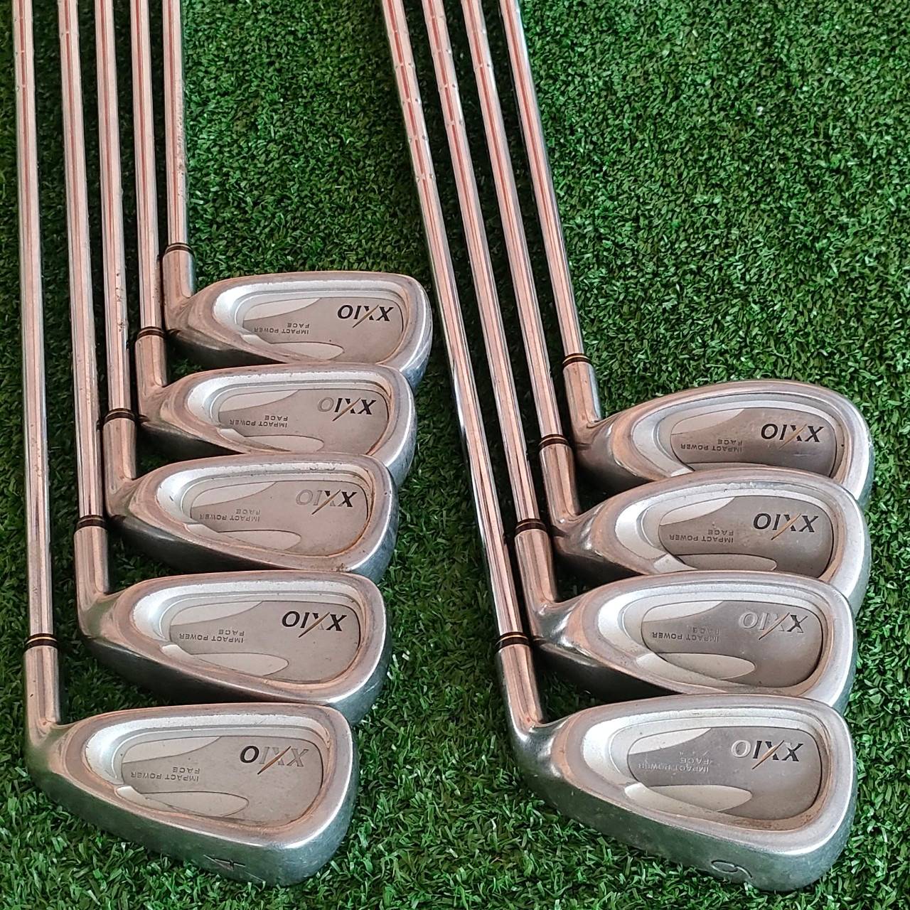 ชุดเหล็ก XXIO IMPACT POWER FACE มีเหล็ก 4-9 เเละ PW AW SW ก้าน N.S.PRO 950 GH FLEX R ชุดเหล็กพรีเมี่ยมหน้าเด้งจากญี่ปุ่น มีแผ่นไทเทเนี่ยมที่หน้าไม้ ก้านพรีเมี่ยมเหล็กเบา 95 กรัม สภาพสวยเดิมๆทั้งชุด ไม้ครบ เต็มขุดเลยครับ