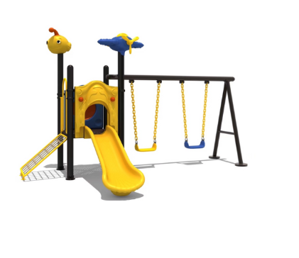 เครื่องเล่นสนามกลางแจ้ง,ชุด Airplane Slider & Swing กระดานลื่น, ของเล่น,ครุภัณฑ์สนามเด็กเล่น, สพฐ,โครงการโรงเรียนประชารัฐ playground,สไลเดอร์,ของเล่นเสริมพัฒนาการ,เครื่องเล่นสนาม, สนามเด็กเล่น