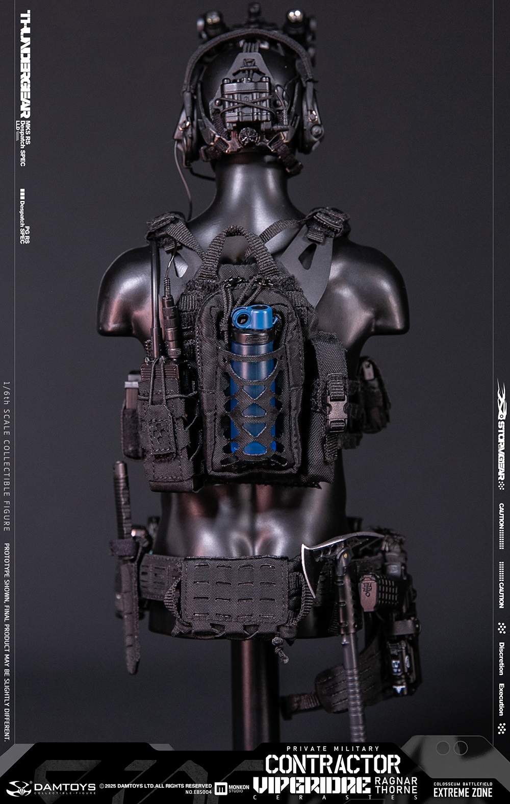 [สั่งจอง] DAMTOYS EBS004 1/6 : EXTREME ZONE PMC “VIPERIDAE CERASTES”RAGNAR THORNE Collectible Figure Specifications