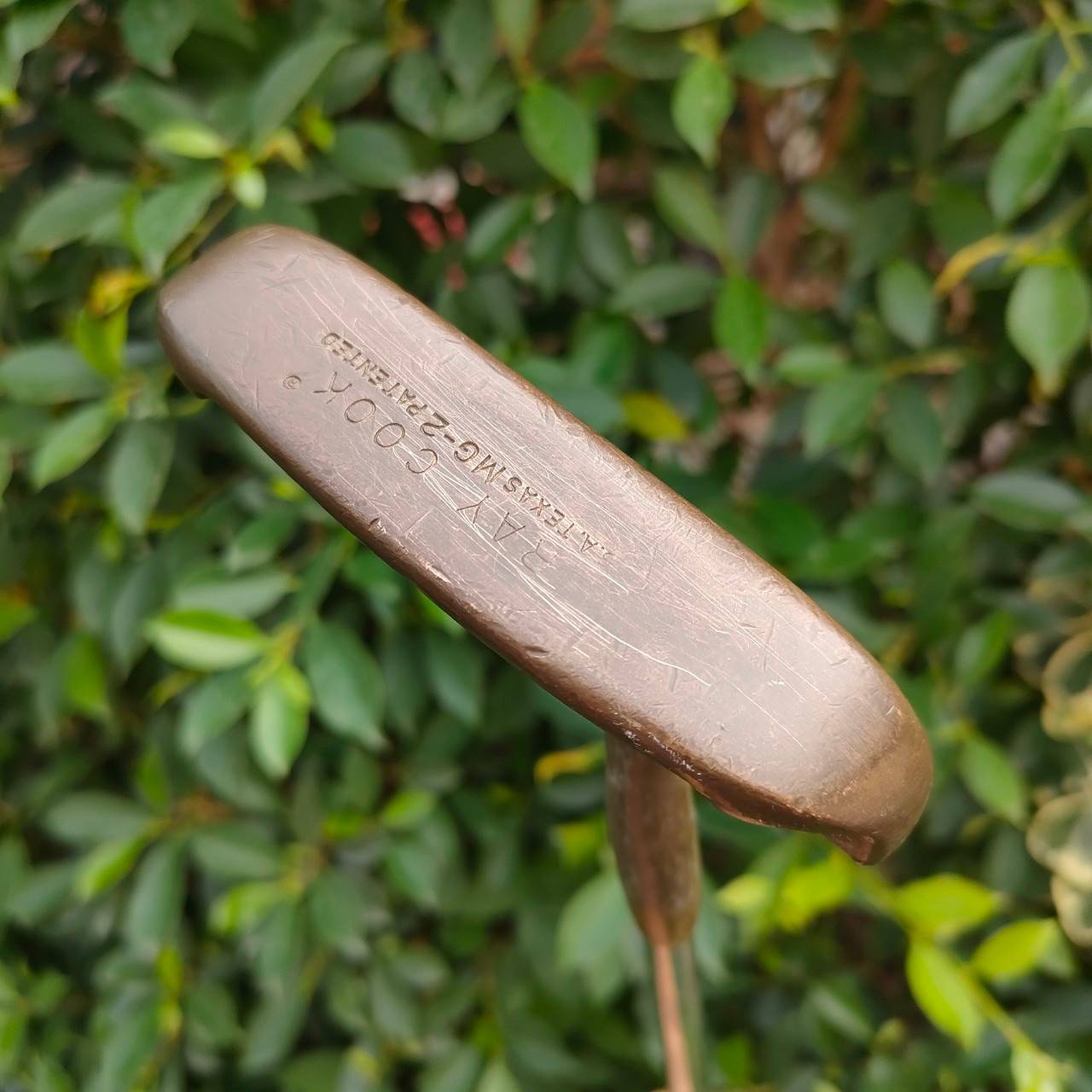 PUTTER RAY COOK S.A. TWXAS MG-2 PATENTED ความยาว 35 นิ้ว วัสดุทองแดงพิเศษ ผ่ากลางหน้าไม้สุดๆ