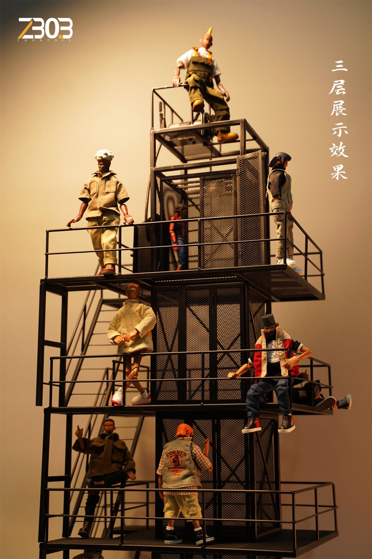 [สั่งจอง]ZBOBTOYS 1/12 : Iron frame lifting display platform