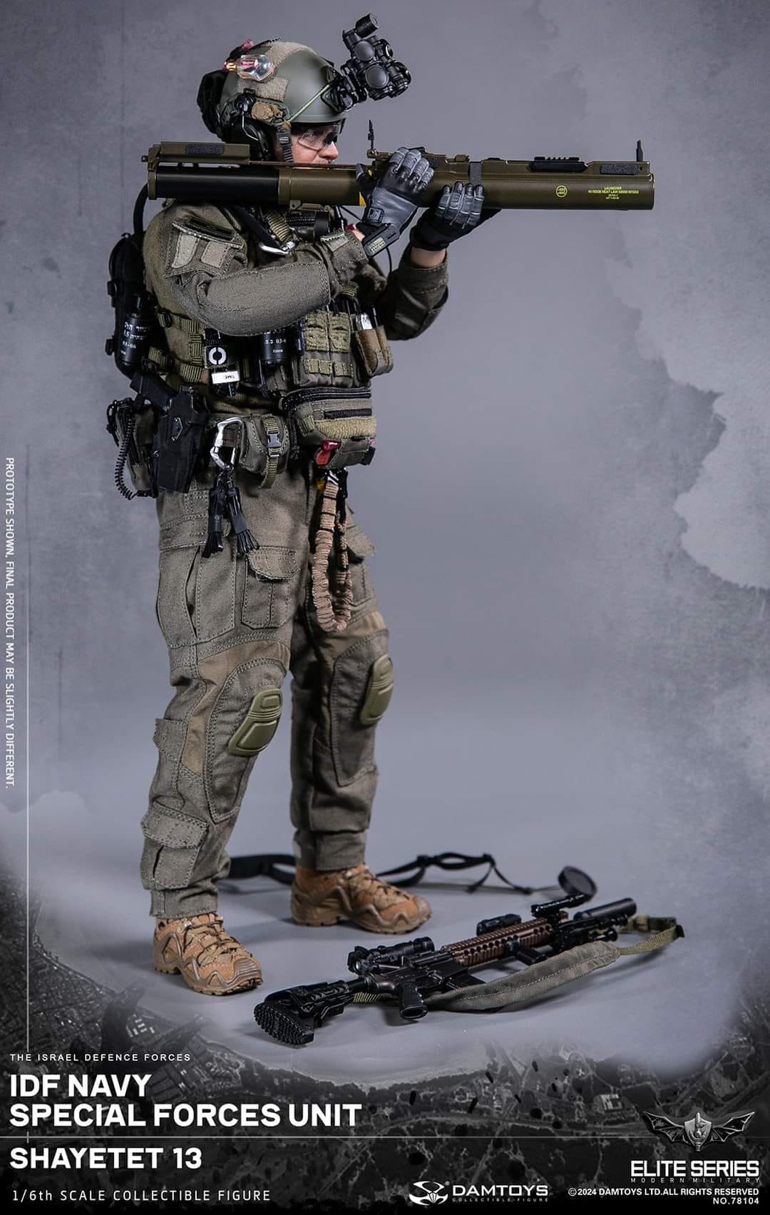 [สั่งจอง]DAMTOYS 78104 1/6 : IDF Navy special forces unit Shayetet 13 Action Figure