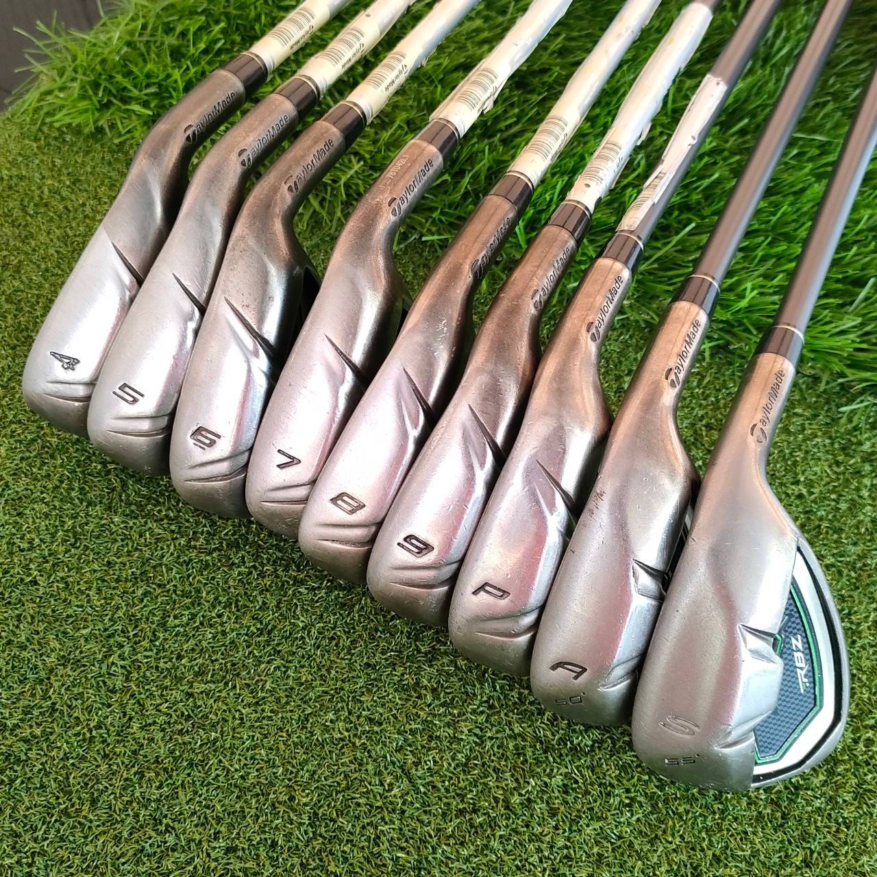 ชุดเหล็ก TAYLORMADE RBZ มีเหล็ก 4- 9 PW AW SW ชุด 9 ชิ้น ก้าน TAYLORMADE RBZ FLEX S เหล็กตีง่ายตีไกลและตีมันส์มาก