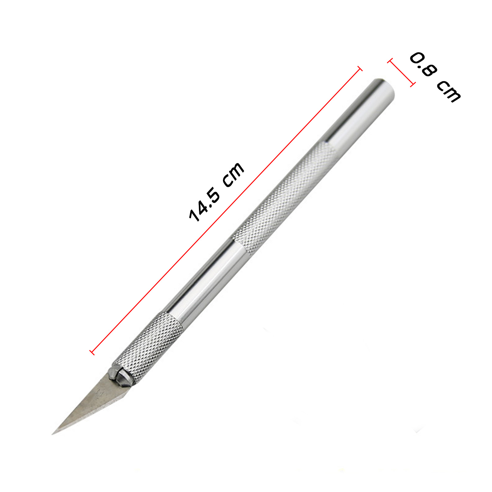 มีดคัตเตอร์แกะสลัก พร้อมใบมีด 5 ใบ ขนาดเล็ก พกพาง่าย มีให้เลือก 6 สี ดีไซน์สวยงาม