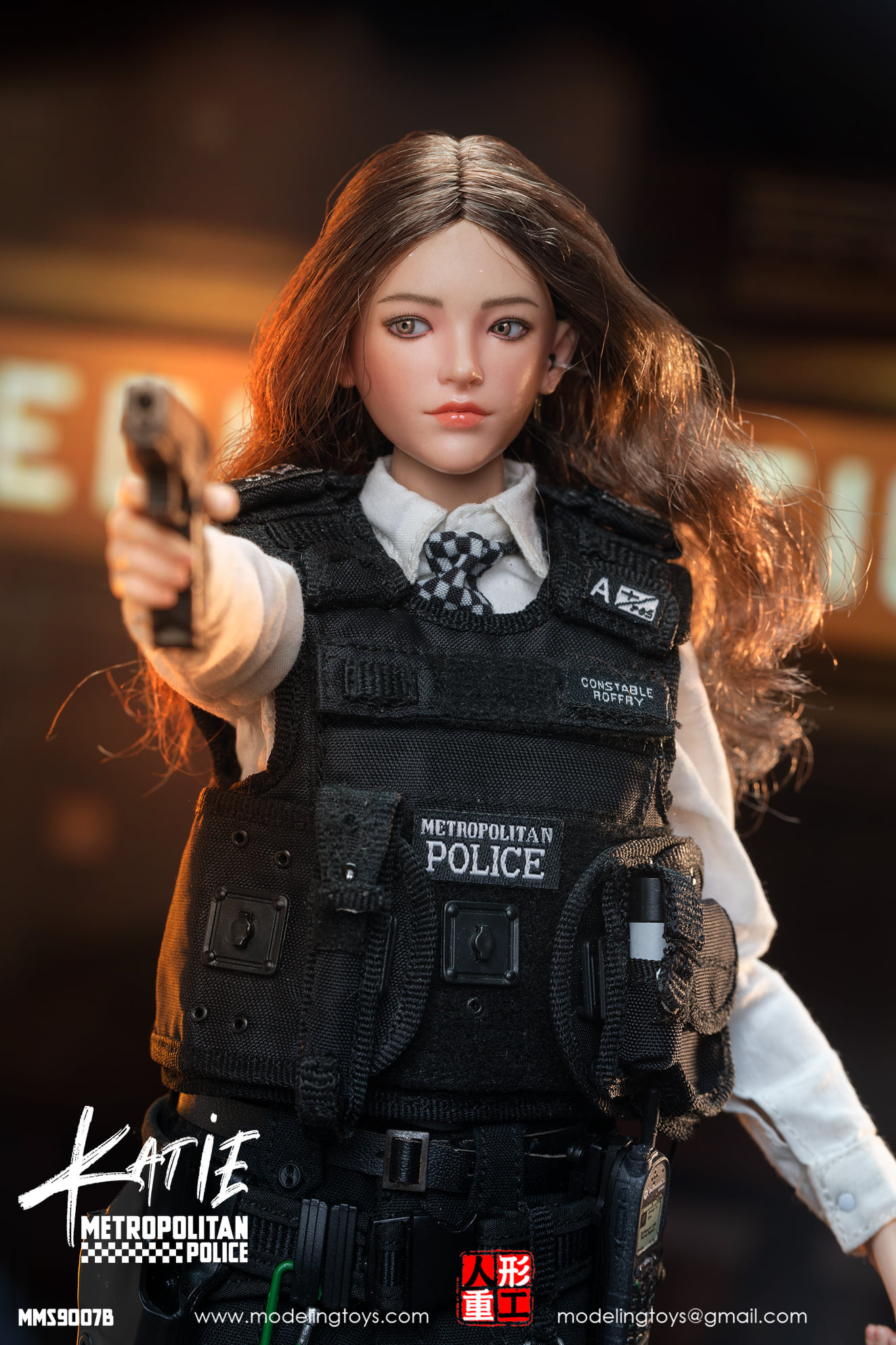 [สั่งจอง]MODELING TOYS MMS9007 1/6 : BRITISH METROPOLITAN FEMALE POLICE SERVICE ARMED POLICE - OFFICER CHLOE & KATIE