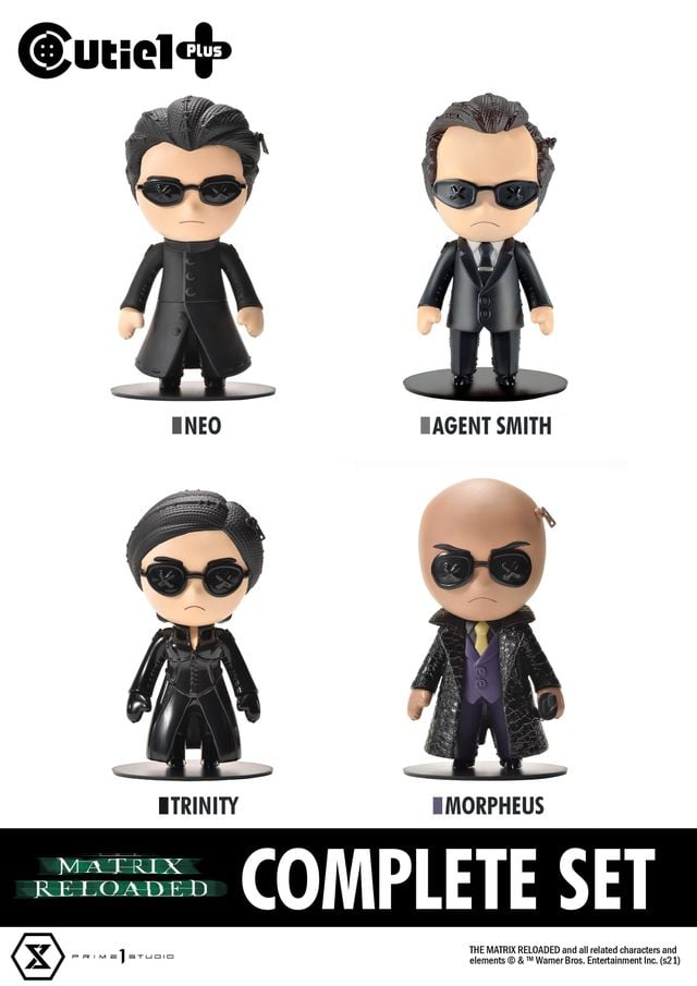 [สั่งจอง]Prime 1 Studio Cutie 1 Plus : Matrix Reloaded (Neo, Agent Smith, Trinity, Morpheus)