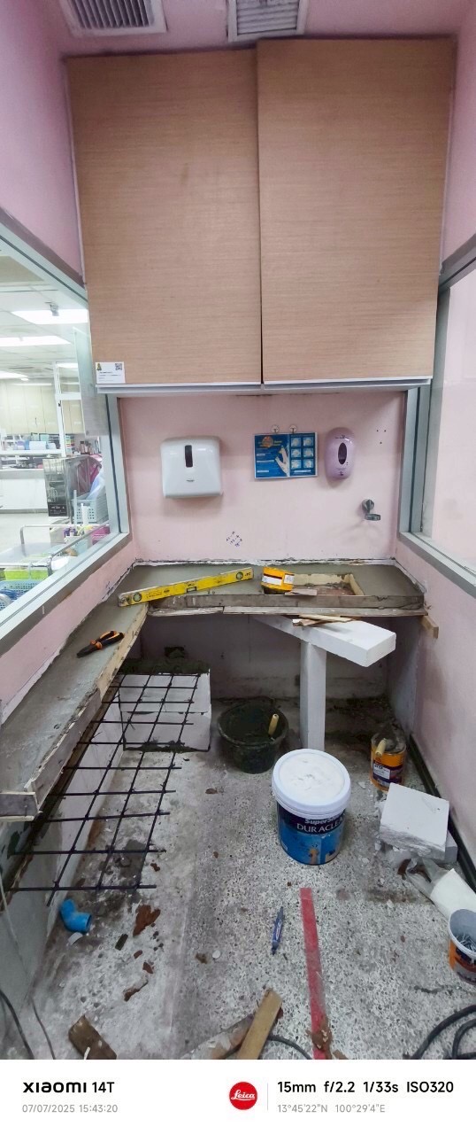 รพ.ศิริราช ตึกอานันทมหิดล งานปรับปรุงเคาน์เตอร์