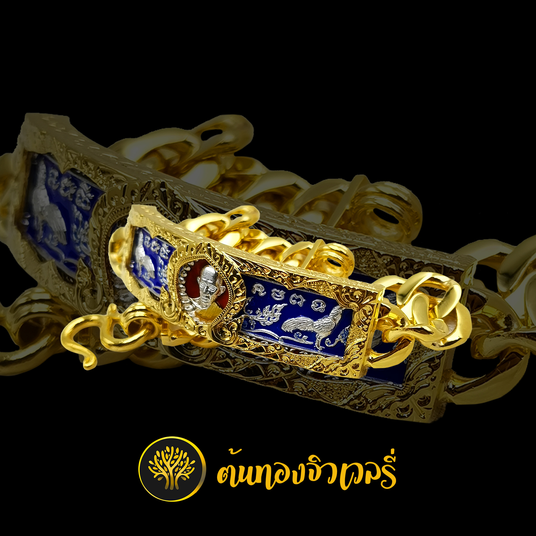 กรอบเลสและสายข้อมือหลวงพ่อรวย สวยสุดแบบจัดเต็มเลยทั้งสายทั้งกรอบ ทองแท้เน้นๆ