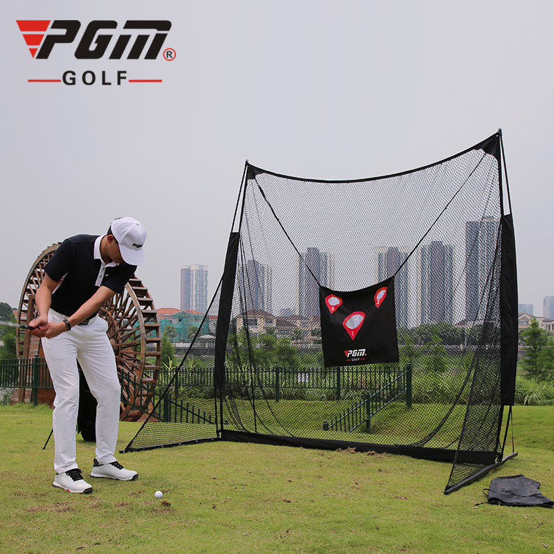 Golf Practice Net ตาข่ายฝึกซ้อมกอล์ฟ PGM LXW015 Size 2.5 x2.5 x1.26 M. มีเป้าให้ 2 แบบ ซ้อมไดร์ฟ ซ้อมชิพ ( ไม่รวมพรม Not including the mat )