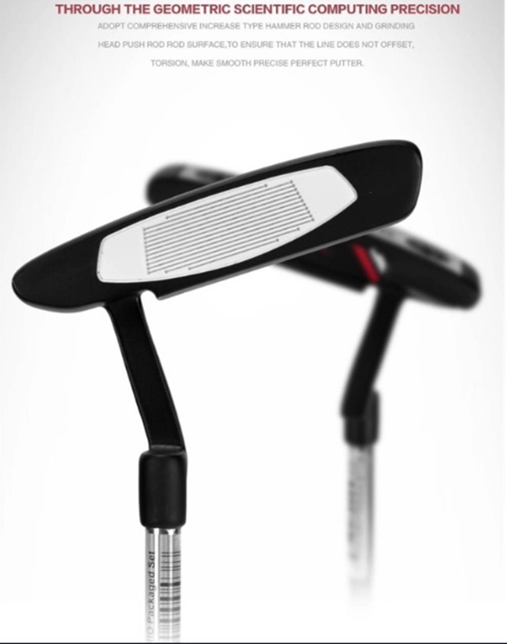 PUTTER PGM TUG002 ดีไซน์สปอร์ต เท่มาก สีดำ หน้าสัมผัสนุ่มและเกาะไลน์มาก