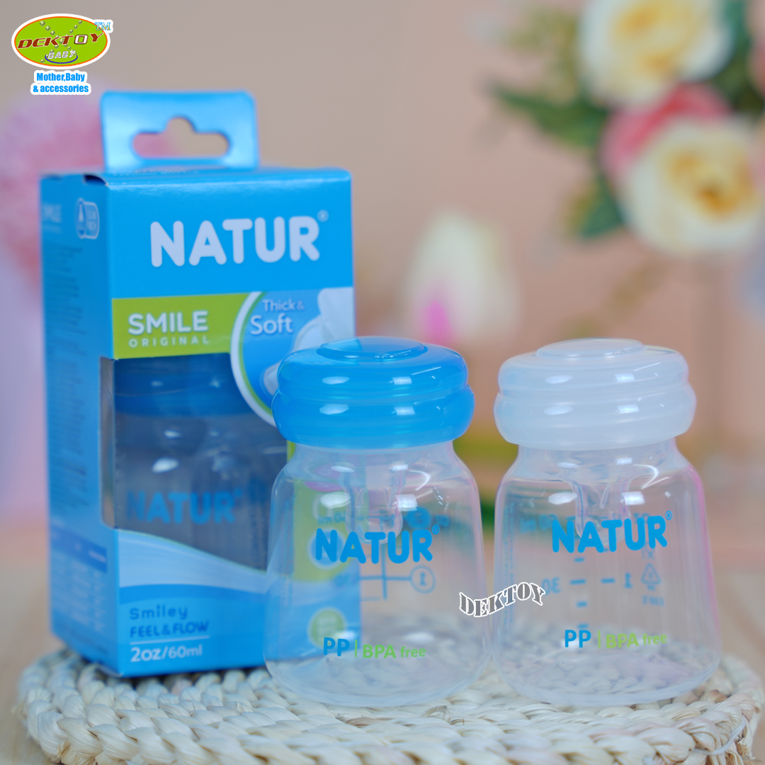 1 ขวด Natur เนเจอร์ ขวดนมเนเจอร์สไมล์ออริจินัล 2 ออนซ์ 80007