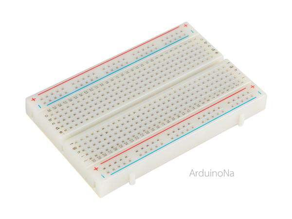 Breadboard 400 holes บอร์ดทดลอง Mini Solderless PCB Breadboard Universal Test Breadboard