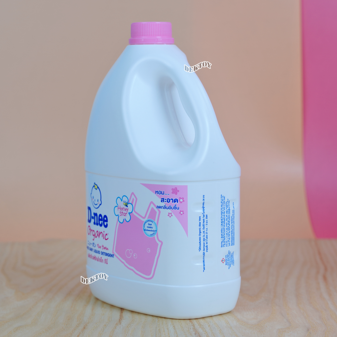 Dnee ดีนี่ น้ำยาซักผ้าเด็กดีนี่ แกนลอน Honey Star ชมพู 2800 มล.