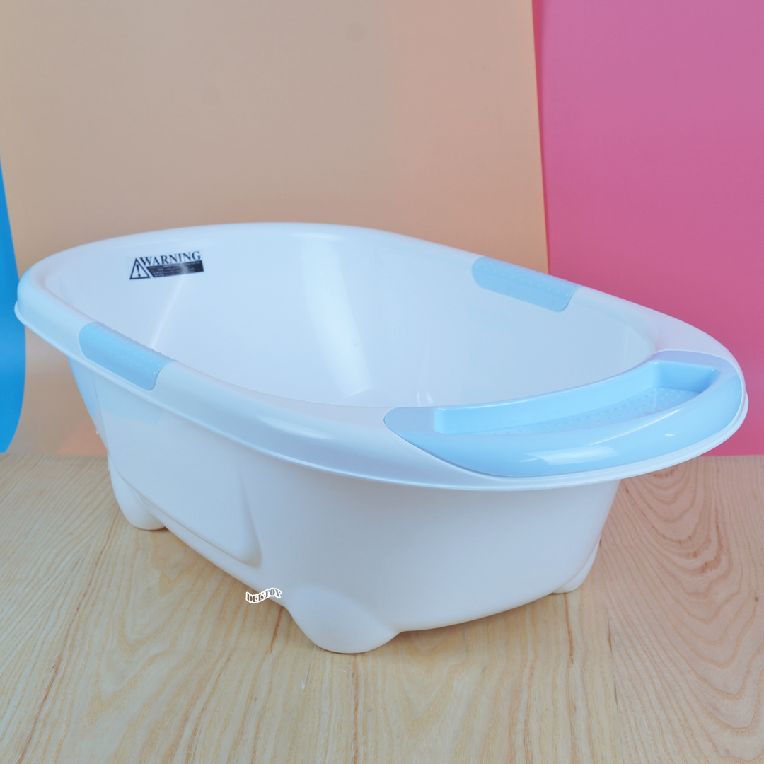 NANNY แนนนี่ อ่างอาบน้ำเด็กแนนนี่ ทูโทน มีจุกปล่อยน้ำ N273 ลาย Baba