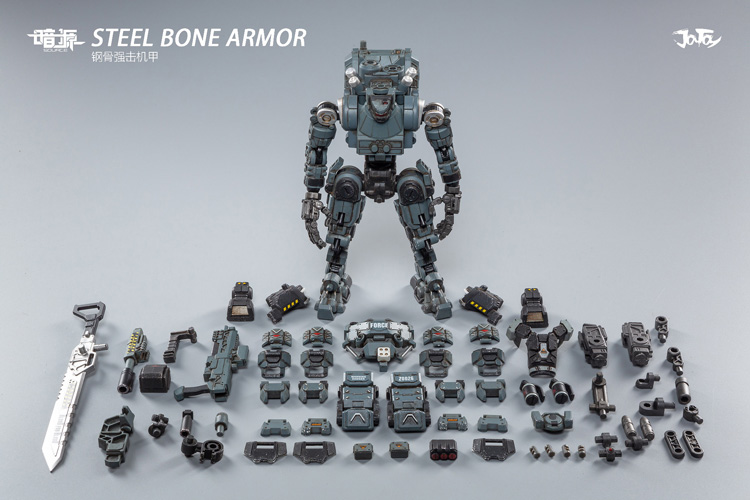 [สั่งจอง] JOYTOY JT0128 1/25 : Steel bone armour (Grey）