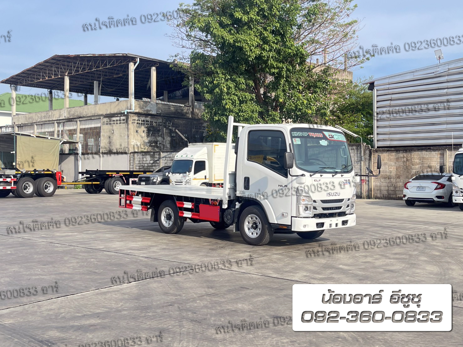4 ล้อ ISUZU NLR Euro5 Max พื้นเรียบ